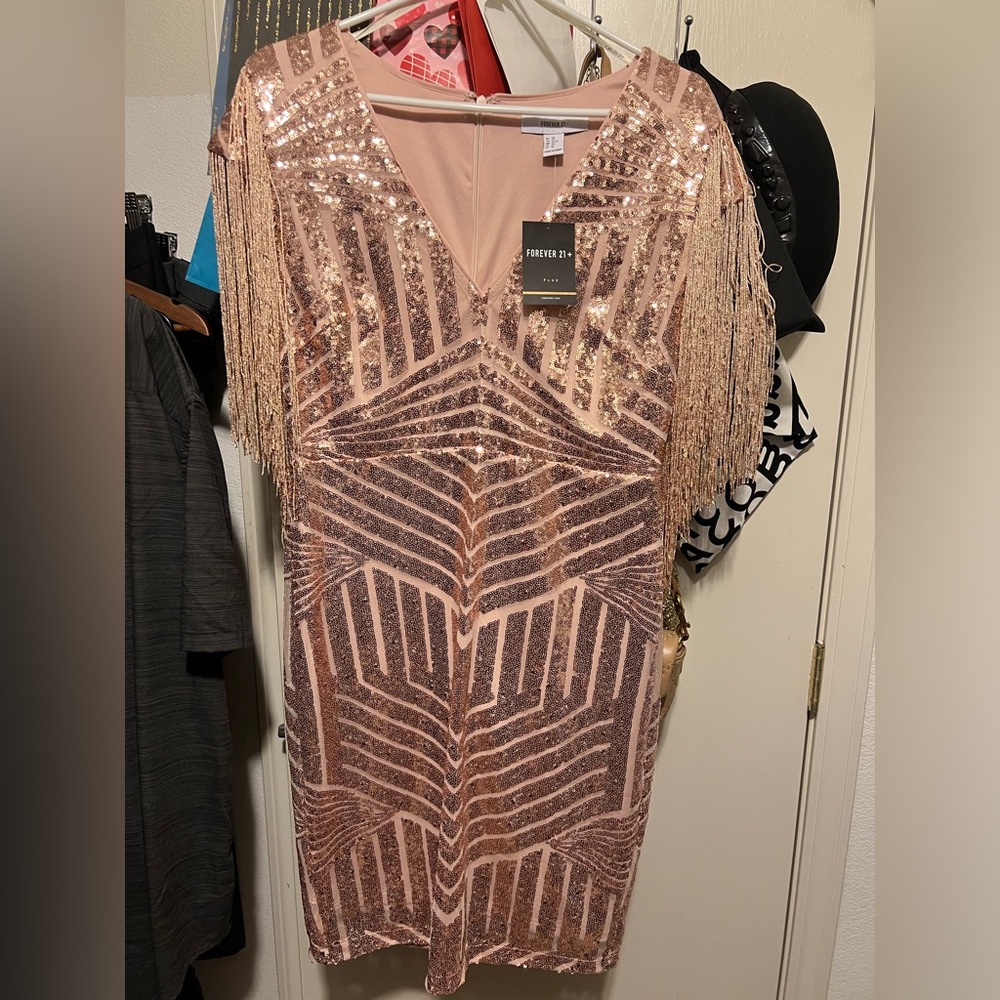 Forever 21 plus size sequin dress